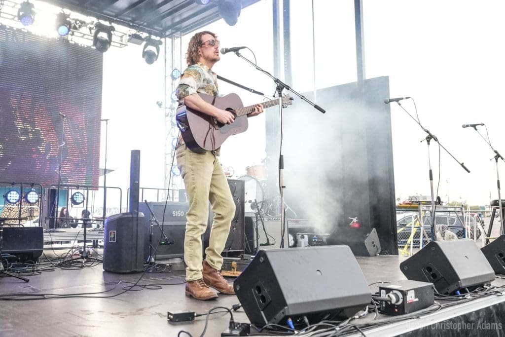 Adam Bruce performing at PC Day in Tempe, Az, at Yucca Taproom.