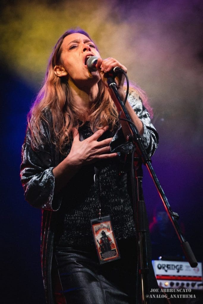 Roni Helinski of The Future Exes performing at PC Day in Tempe, Az, at Yucca Taproom.